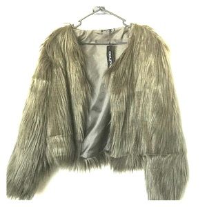 Shaggy green jacket